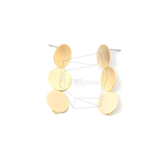 ERG-1255-MG【2個入り】トリプルリンラウンドアピアス,Triple Linked Round Post Ear