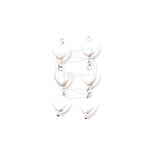ERG-1261-R【2個入り】トリプルハートパールチャーム,Triple Linked Heart imitation