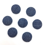 4pcs・デニムカラーカボション（インディゴ）d-121
