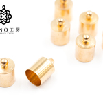 再入荷！【bc-7】タッセルキャップ 13ミリ*9ミリ ゴールド★30個★カツラ 素材 ビーズキャップ タッセル