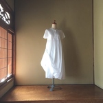 【XS〜S】小柄さん 洗いざらし白いワンピース ペチコートセット