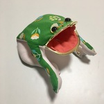 カエル お座りカエルさん♬春のお花♬