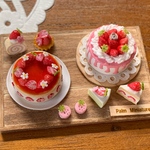 ＊palm miniature＊ドリップケーキ&フレジェ🍓イチゴのスイーツセット