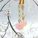 桜と春色のピアス＊イエローピンク