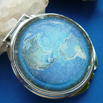 BLUE EARTH・青い光を放つ地球_ダブルコンパクトミラー
