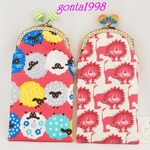 「nyan4929様のご注文品」☆気持ちが華やぐ☆がま口ポーチ（縦長）（ひつじ♡）（らいおん♡）