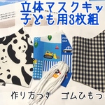 マスクキット　子ども用立体マスク3枚セット