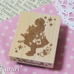 【受注制作】アリス＆チシャ猫のワンポイントはんこ