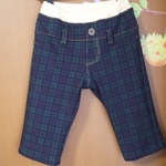 【ｕ様オーダー分】ブラックウォッチ柄のダブルウエストパンツ♪（ｓｉｚｅ120）