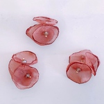 【再販¨̮♡】(4pcs)＊シフォンフラワー＊