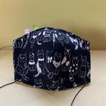 咳エチケット人気黒猫マスク