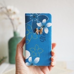 ★台湾花布★手帳型スマホケース(全機種対応)№45【受注製作】　　