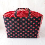 レジかごバッグ☆柄on柄de巾着