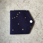 仮置きマスクケース　星降る街　ネイビー