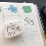 お買い物袋（SALE）　ひのきにゃん　消しゴムはんこ(N43)　