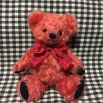 テディベア・あか・ハンドメイド