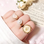 ＊ 春 ドライフラワー 押し花 リング 指輪 セット No.265 ＊