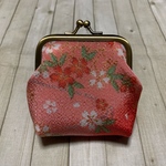 ＊SALE＊ちりめん【春桜】がま口ポーチM