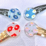 和モダン椿　パッチンヘアピン【☆送料無料☆】
