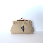刺繍 がま口財布 映画 レオン