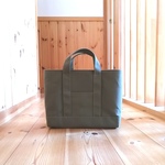 M　帆布トートバッグ　トートバック　オリーブ　ママバッグ