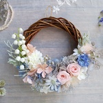 【特集掲載】Lune Bonheur＜muguet chic＞＊受注制作＊ハーフムーンリース＊プリザーブドフラワー＊リース＊お花＊ギフト＊母の日＊結婚祝い＊記念日＊新築祝い