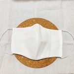 マスク大きめサイズガーゼ白綿