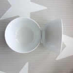 【ポーセ可】【白磁】ご飯茶碗2個セット