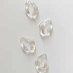 【4pcs clearcolor #11】アクリル変形リングパーツ