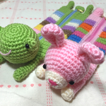 【hanamami様ご注文品】うさぎちゃんとカエルくんのペンケース☆