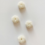 new!【2pcs white color】ビーズカボション