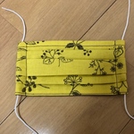 最終売り切り値下げ‼️  手作りプリーツ布マスク(大人用) ゴム付き