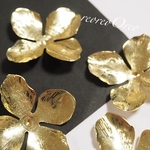 big  flower  plate 4piece gold