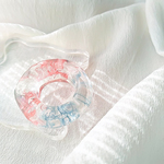  【受注生産・サイズオーダー】chubby ring☽sweetpie soda marble ⌘  クリアリング  透明 リング 指輪 いびつ