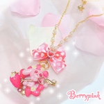 Berrypink♡ゆめらびと苺のネックレス♡