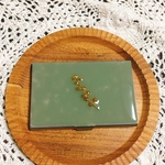 mimosa 名刺入れ silver/ミモザ レジン