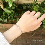 ステンレス製 スティックチェーンブレスレット 幅3mm