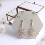 ラベンダーのぷち小枝ピアス/イヤリング*