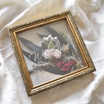 スクエアボックスフレームアレンジメント　Natural Pink 両親贈呈品 結婚式 プレゼント ウェディング 子育て感謝状 還暦祝い 退院祝い 引っ越し祝い 開店祝い