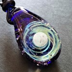《シルバームーン》　ペンダント　とんぼ玉　　宇宙　ガラス　銀河　星