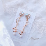♡クリスタルベール♡スワロフスキー×ビジュー♡宝石♡ピアス・イヤリング