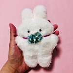 【ぬいぐるみ】イエティウサギのマシロちゃん♡手のひらサイズのぬいぐるみ♪