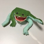 カエル お座りケロがま口☆ミントタイツさん☆