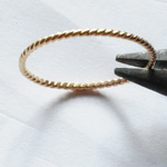 送料無料　ねじねじリング　brass