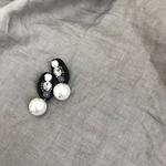 ビジュービッグパールピアス、イヤリング