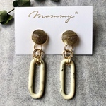swirl gold 大ぶりピアス・イヤリング