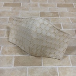 上品♡サークルレース刺繍♡ハンドメイド♡ダブルガーゼ♡大人♡女性立体マスク♡
