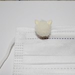 マスククリップ  ねこ【白にゃん】