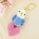 ＊再販＊『がんばろう♡インコ』（ホワイト✕ブルー）
