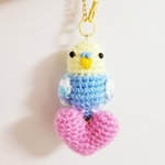 『がんばろう♡インコ』（イエロー✕ブルー）